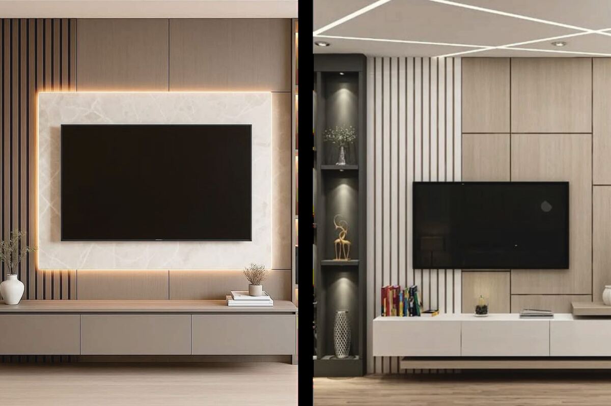 LCD unit, laminate finish
